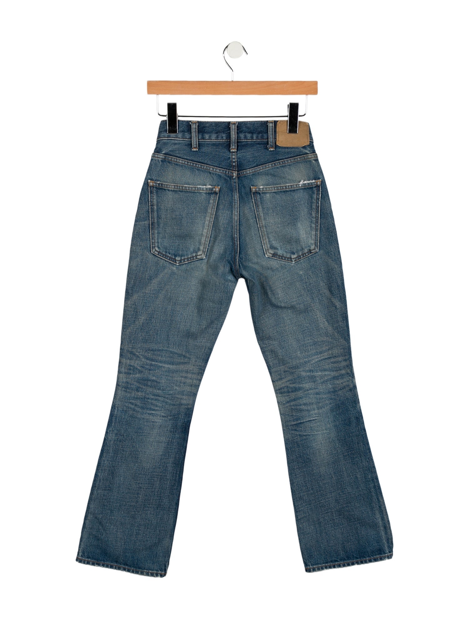 Celine Mid-Rise Wide Leg Jeans