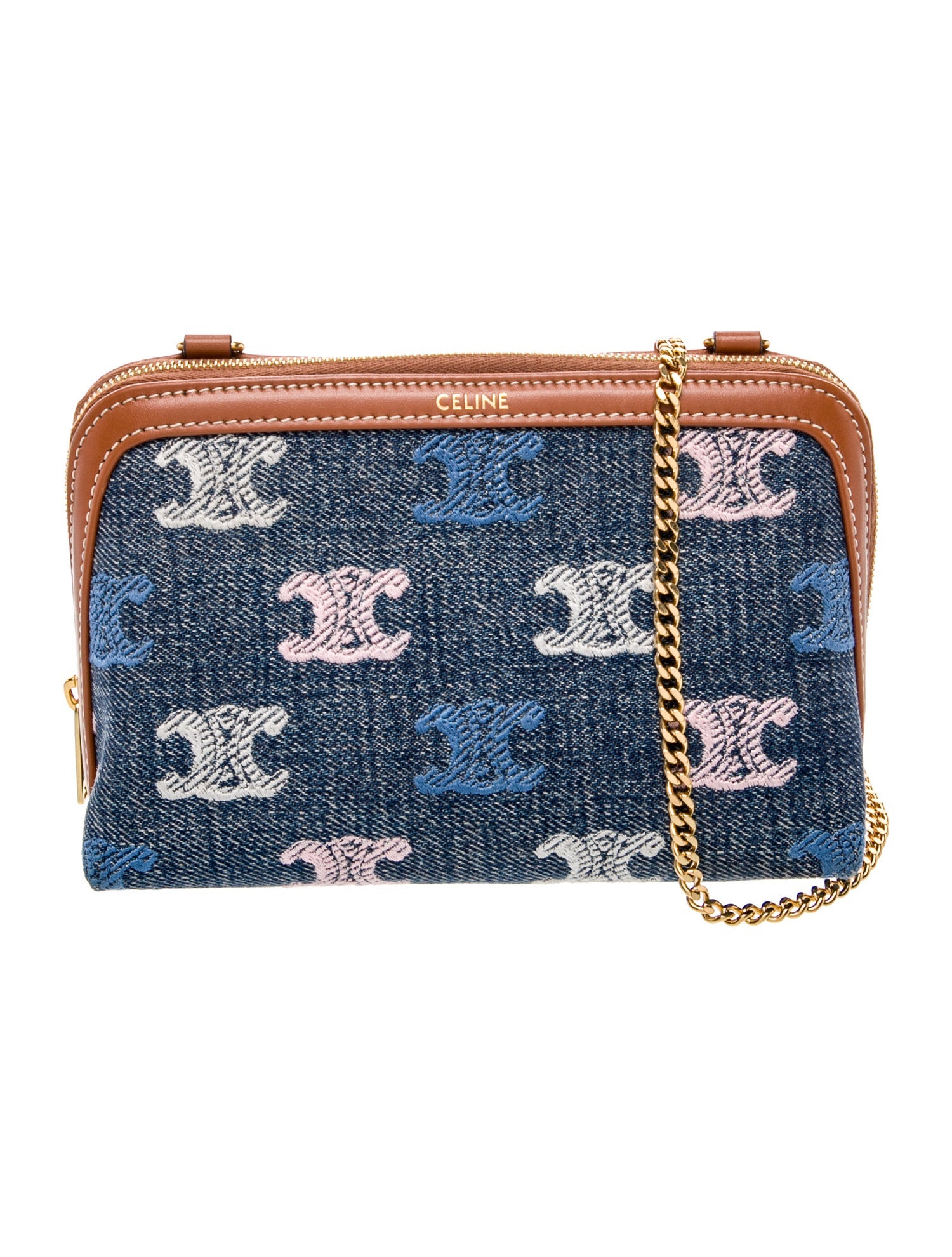 Celine Triomphe Clutch on Chain