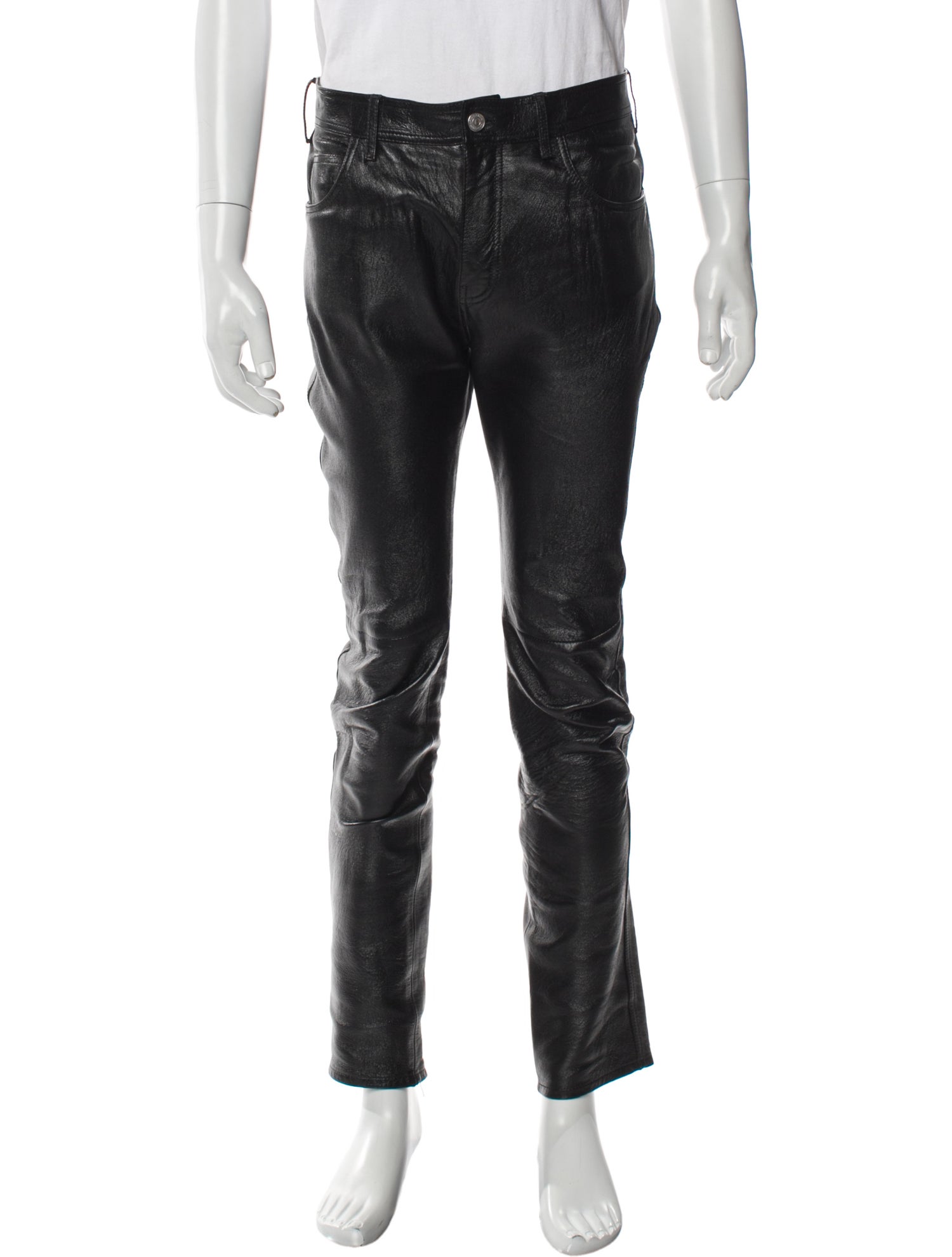 Celine Lambskin Moto Pants