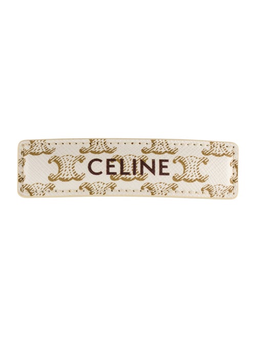 Celine Printed Logo Hair Clip