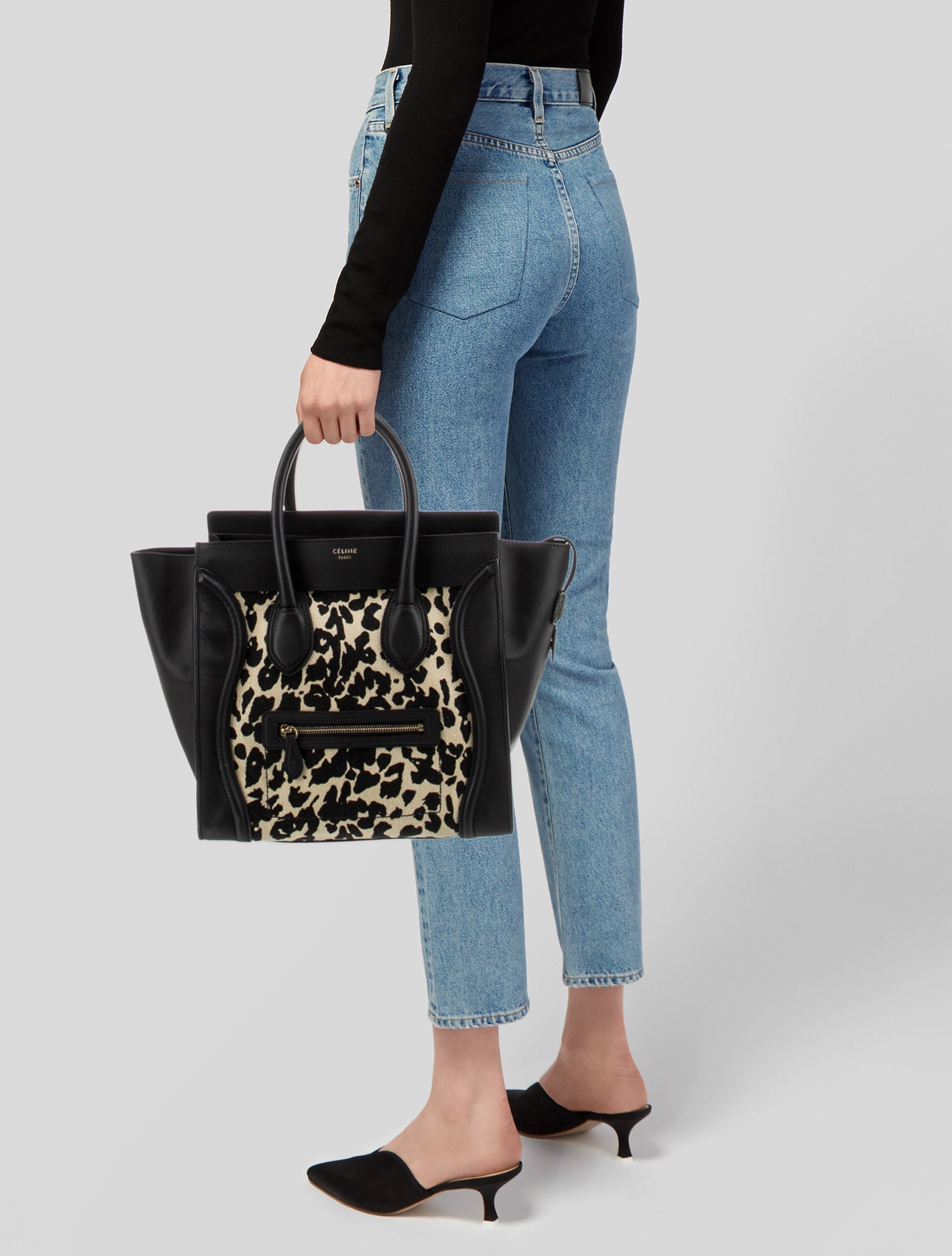 Celine Leather Luggage Mini