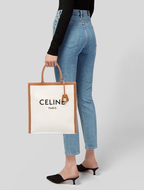 Celine Canvas Vertical Cabas