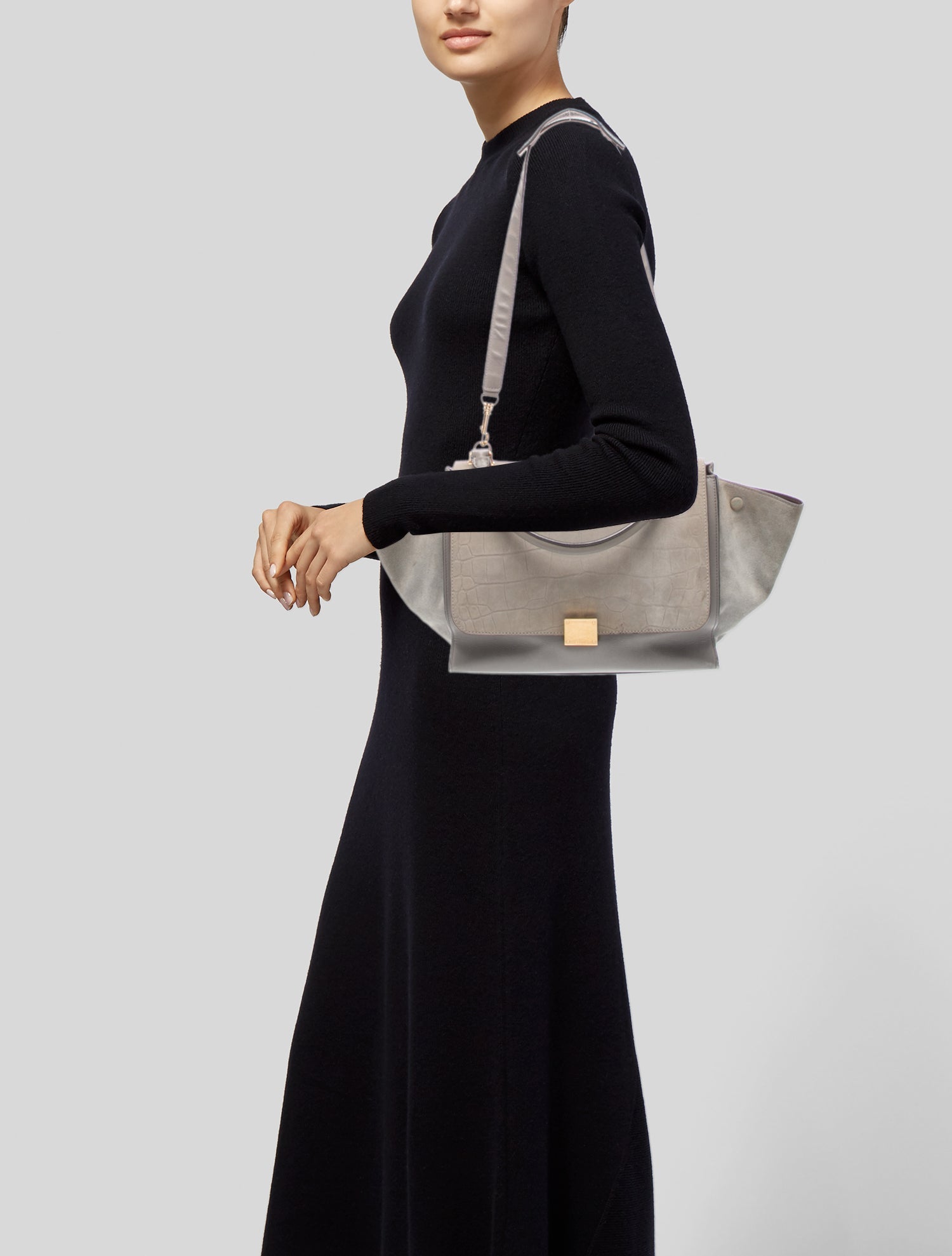 Celine Leather Trapeze Large