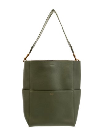 Celine Leather Seau Sangle Medium