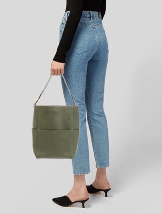 Celine Leather Seau Sangle Medium