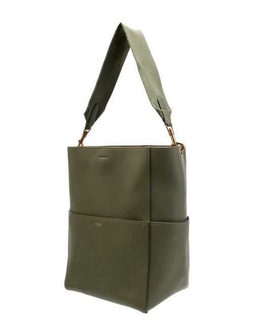 Celine Leather Seau Sangle Medium