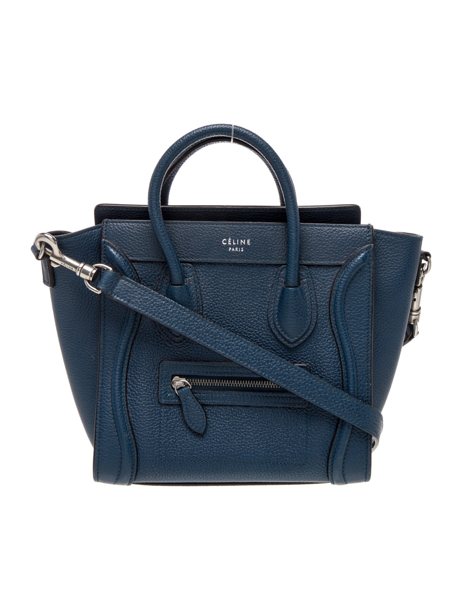 Celine Leather Luggage Nano