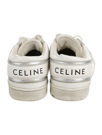 Celine Leather Lasercut Accents Sneakers