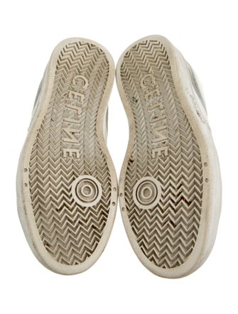 Celine Leather Lasercut Accents Sneakers