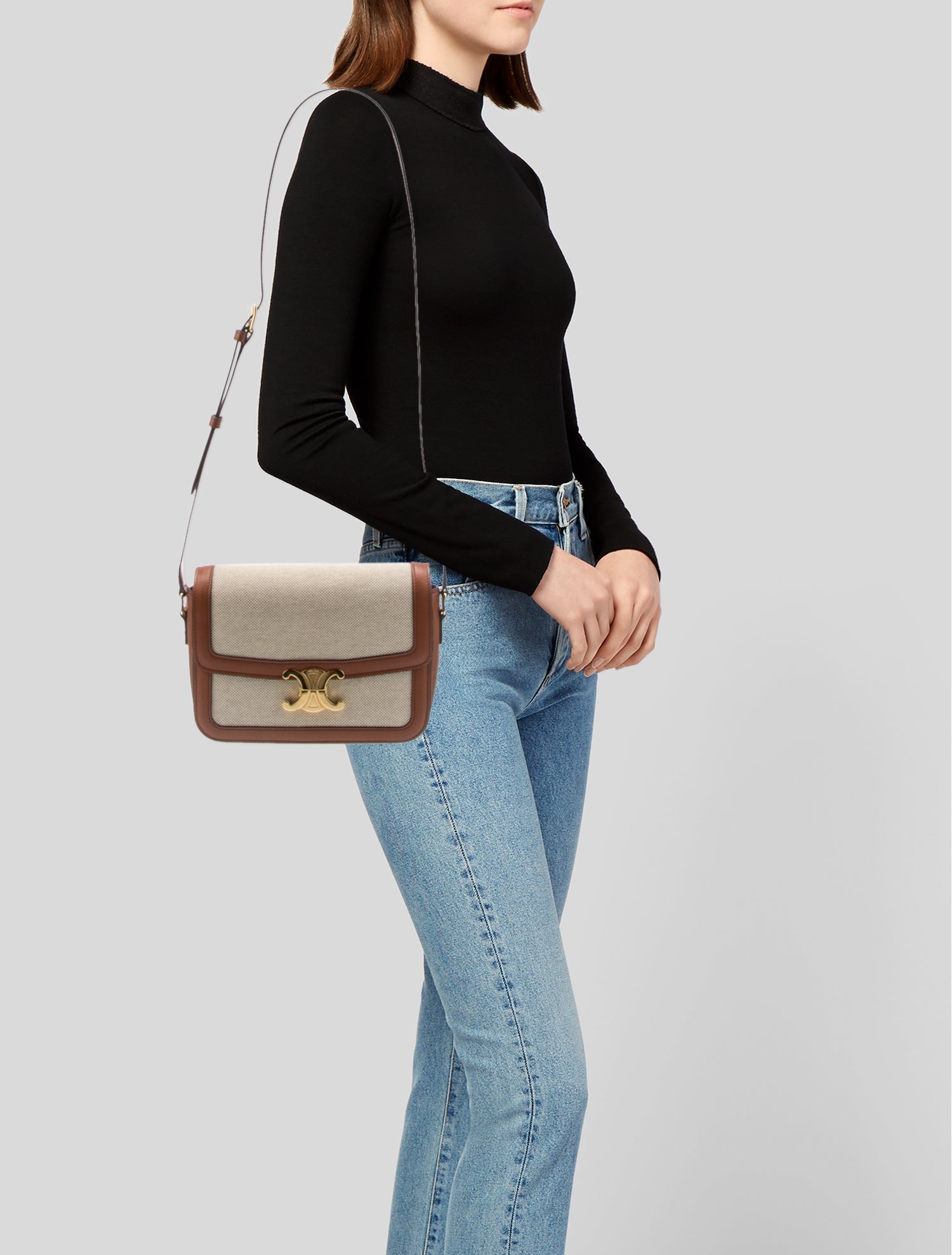 Celine Canvas Triomphe Teen