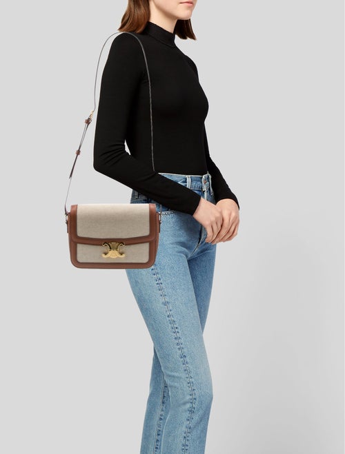 Celine Canvas Triomphe Teen