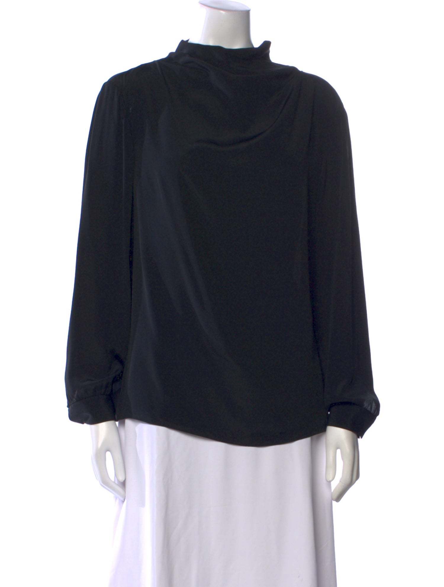Celine Cowl Neck Long Sleeve Cowl Neck Blouse