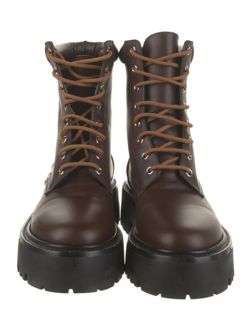 Celine Leather Combat Boots