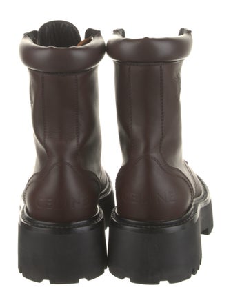 Celine Leather Combat Boots