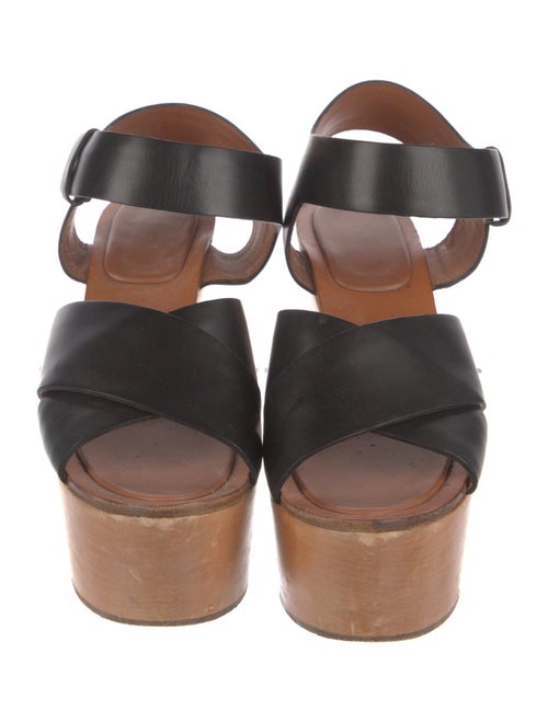 Celine Leather Slingback Sandals
