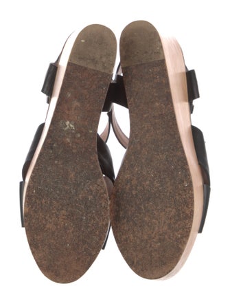 Celine Leather Slingback Sandals