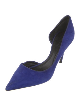 Celine Suede D'Orsay Pumps