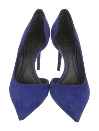 Celine Suede D'Orsay Pumps