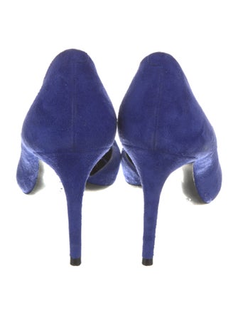 Celine Suede D'Orsay Pumps