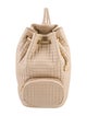 Celine Leather Quilted C Charm Bucket Backpack