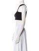Celine Triomphe One Shoulder Jersey Sleeveless Silk Crop Top