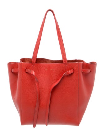 Celine Leather Cabas Phantom w/Belt Small