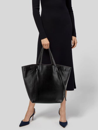 Celine Leather Cabas Phantom w/Belt Medium