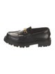 Celine Leather Fringe Trim Accent Loafers