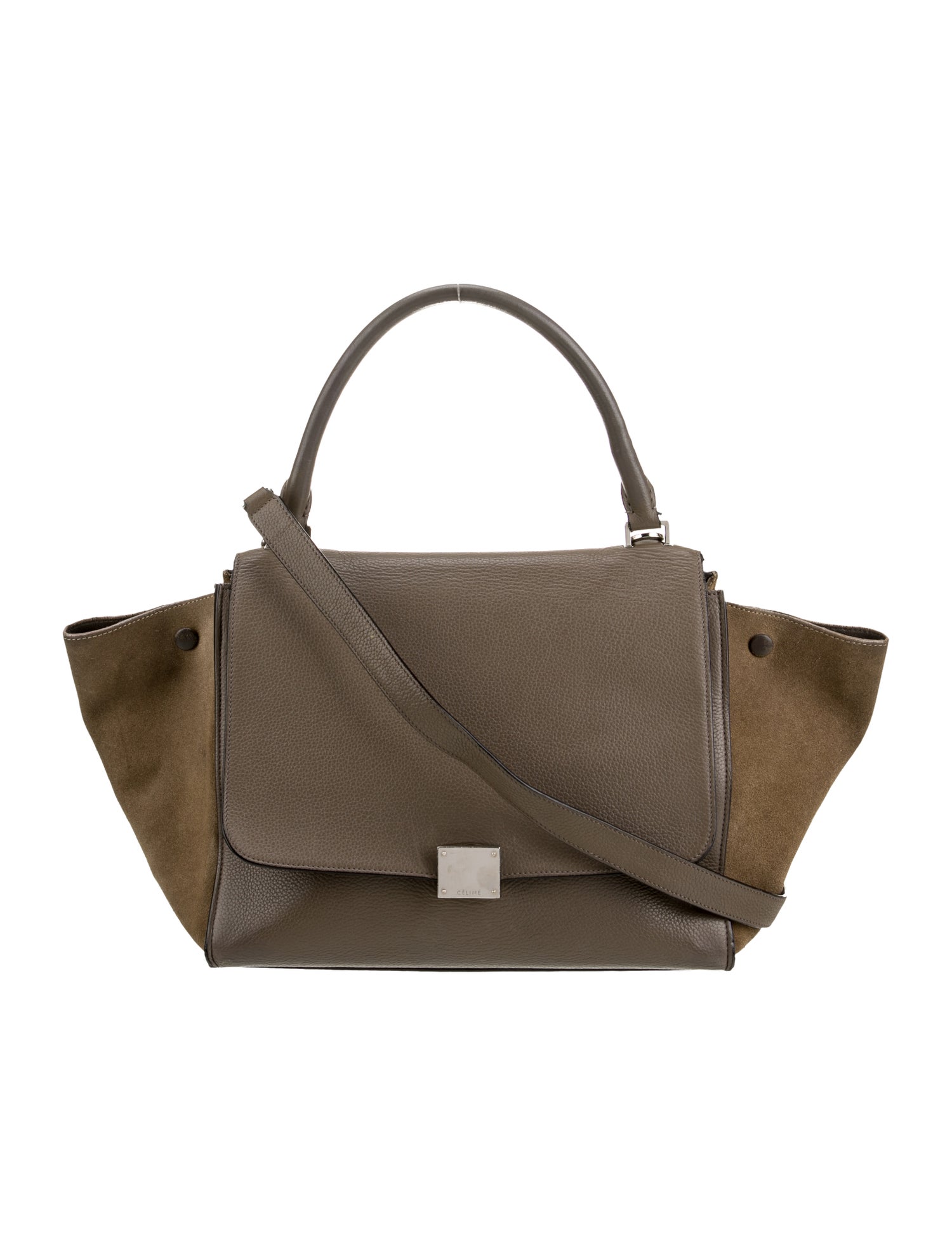 Celine Leather Top Handle Bag Medium