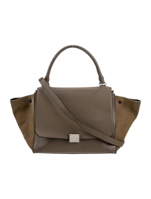 Celine Leather Top Handle Bag Medium