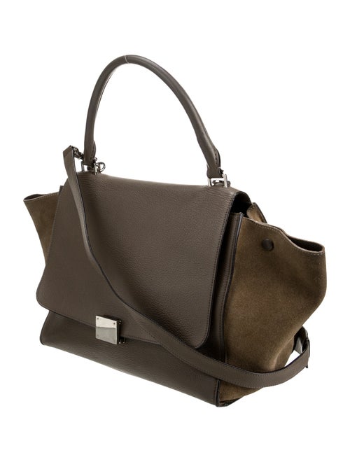 Celine Leather Top Handle Bag Medium