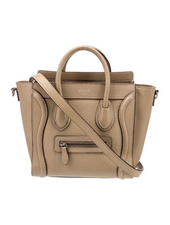 Celine Leather Luggage Nano