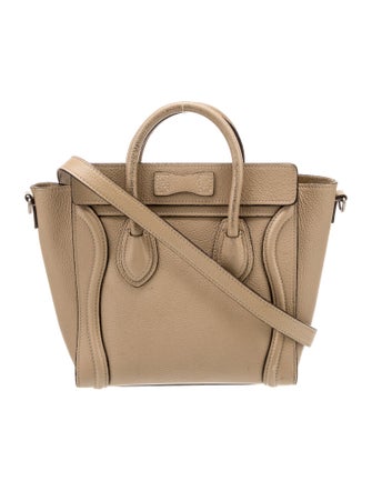 Celine Leather Luggage Nano