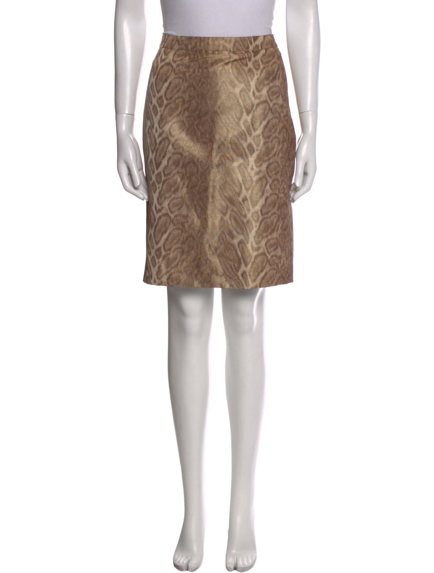 Celine Silk Knee-Length Skirt w/ Tags