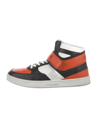 Celine Calfskin Colorblock Pattern Sneakers