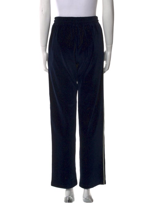 Celine Triomphe Velvet Track Straight Leg Pants