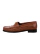 Celine Leather Braided Accents Loafers