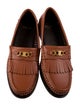 Celine Leather Braided Accents Loafers