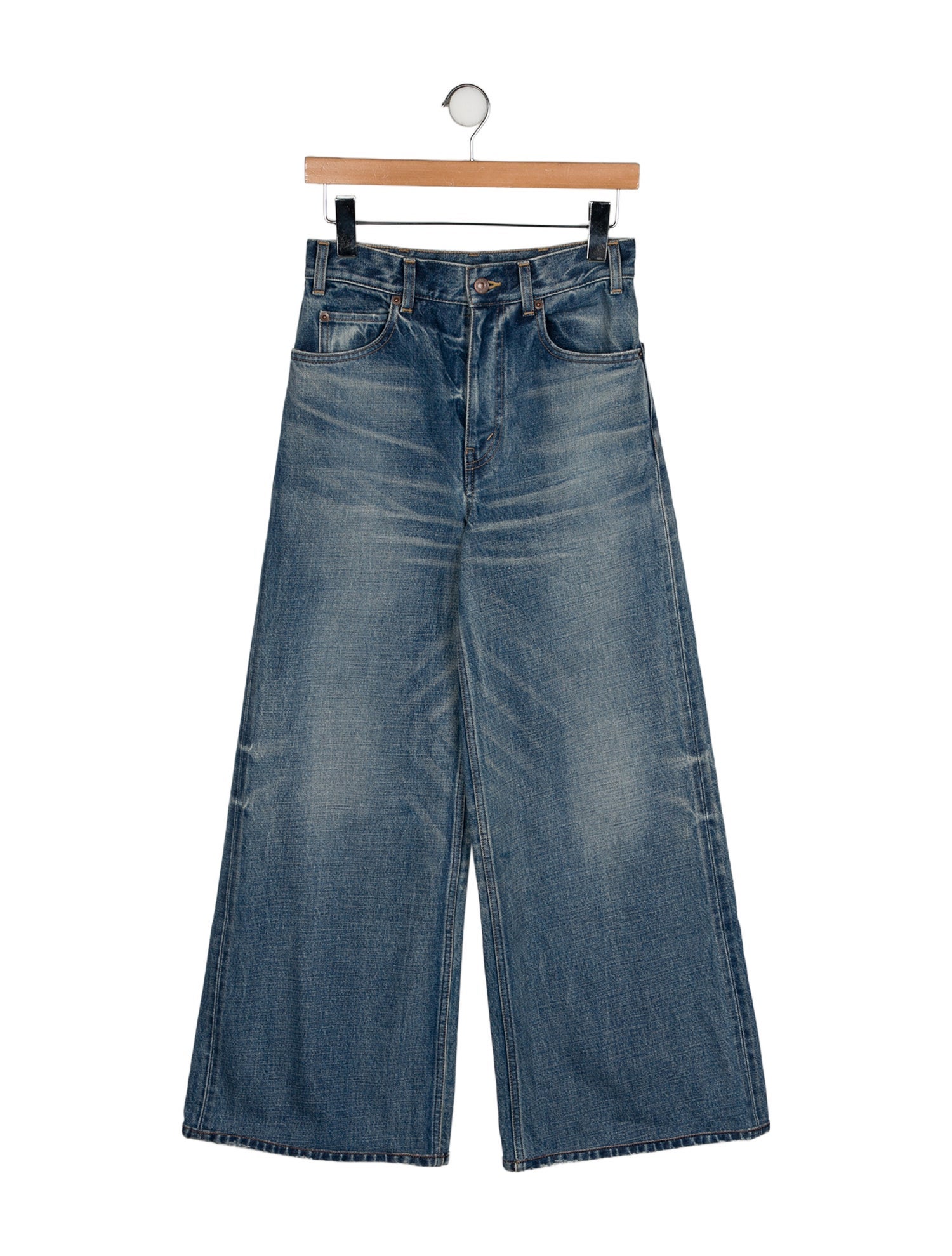 Celine High-Rise Wide Leg Jeans
