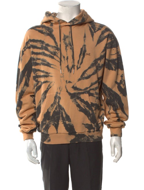 Celine Tie Dye 'Beige Grey Black' Printed Hoodie