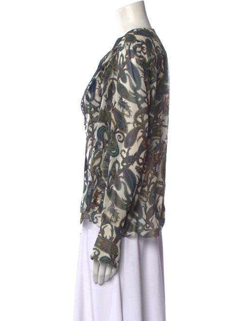 Celine Silk Printed Blouse