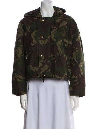 Celine Camouflage Print Camouflage Print Jacket