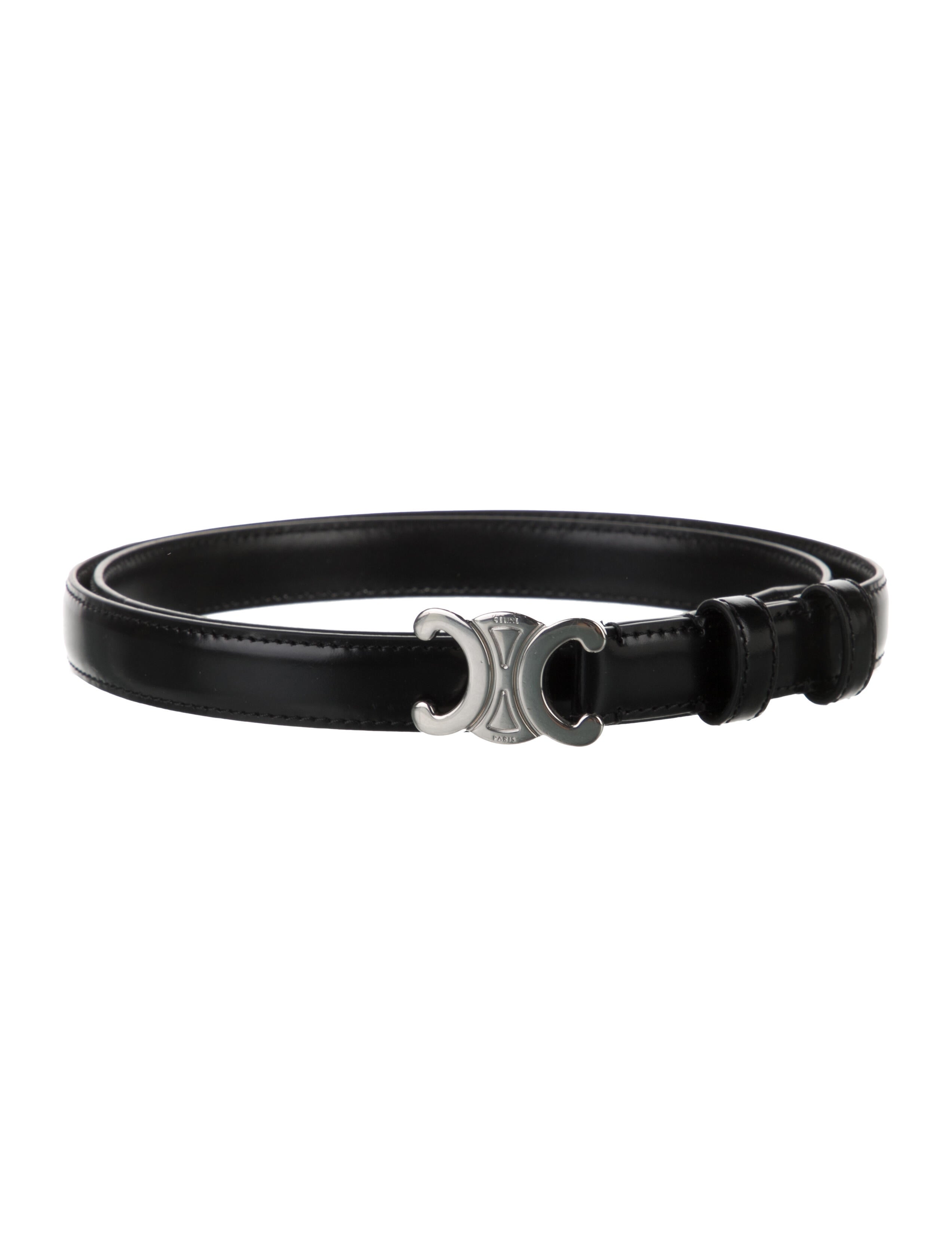 Celine Skinny Leather Belt