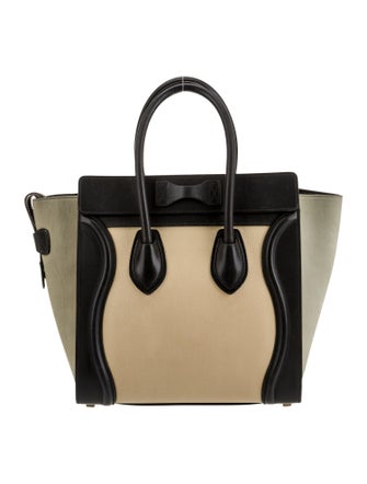 Celine Leather Luggage Micro