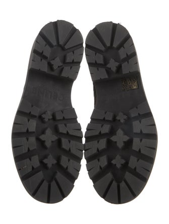 Celine Embossed Leather Chelsea Boots