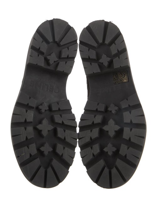 Celine Embossed Leather Chelsea Boots