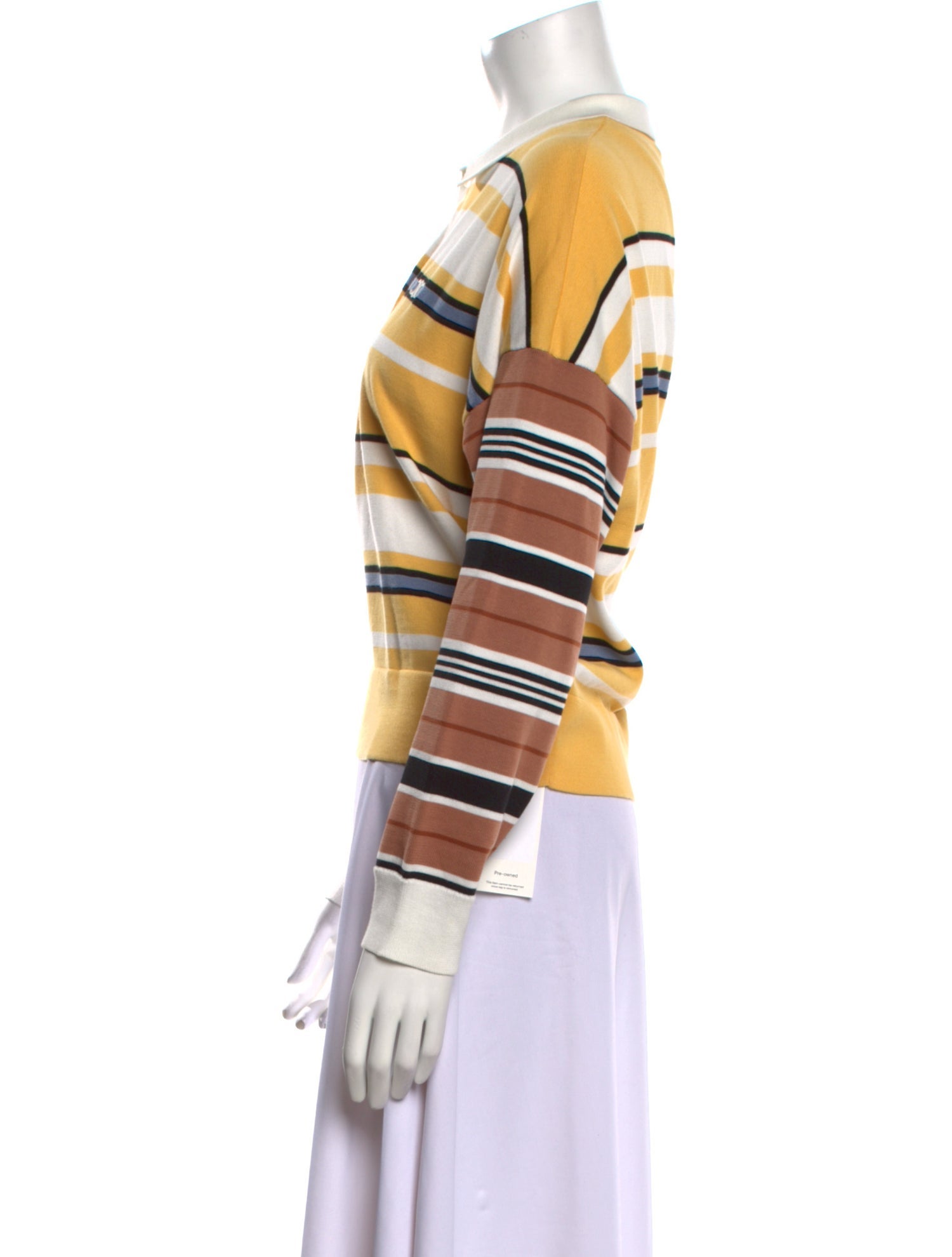 Celine Striped Crew Neck Top