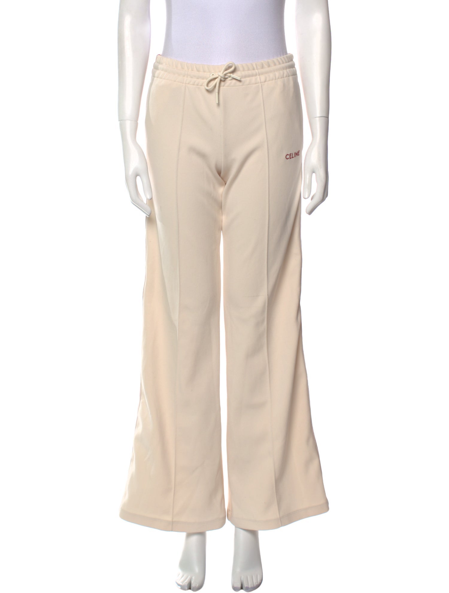 Celine Double Faced Jersey Track 12.5 Wide Leg Pants