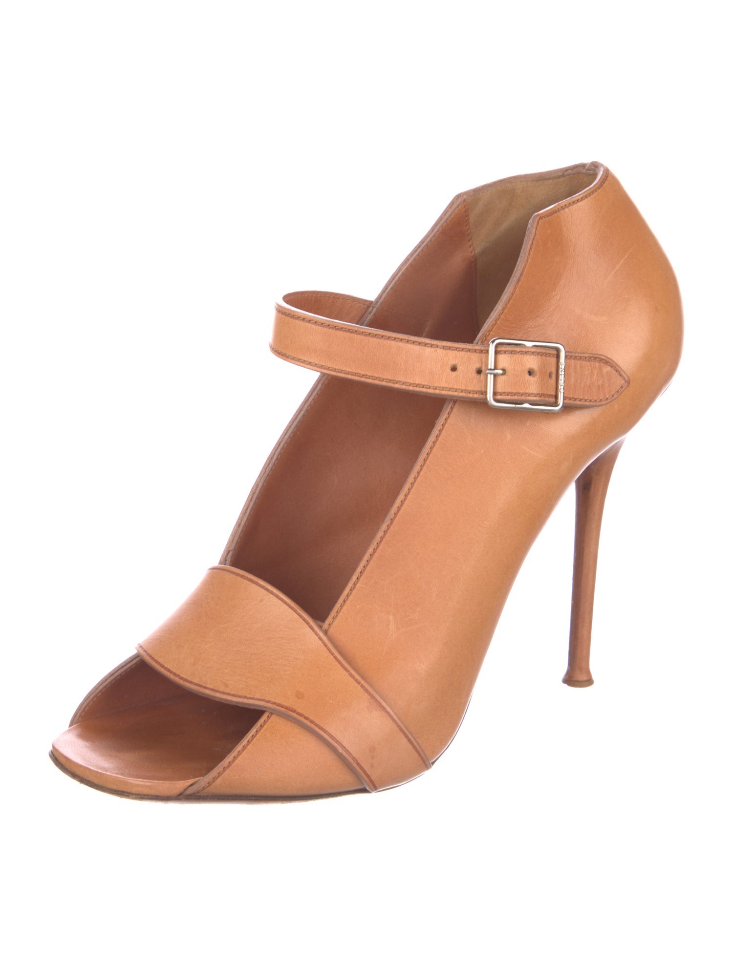 Celine Vintage Leather T-Strap Pumps