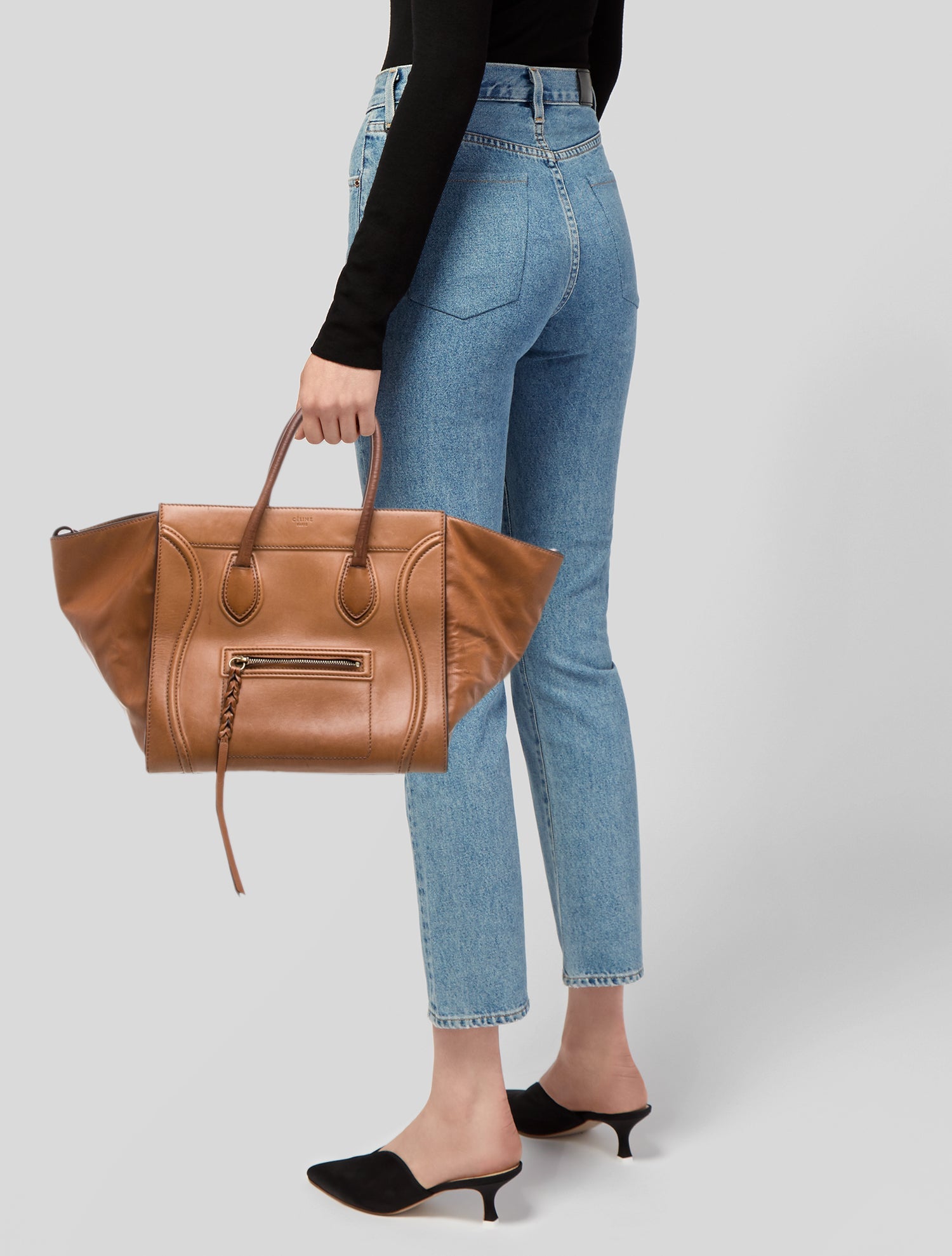 Celine Leather Phantom Tote Medium